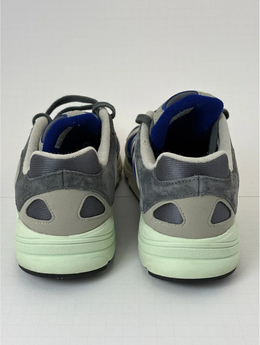 Adidas Yung-1 Blue Grey Suede Athletic Sneakers Size 10 US